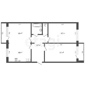 Продается 3-комн. квартира, 69 м²