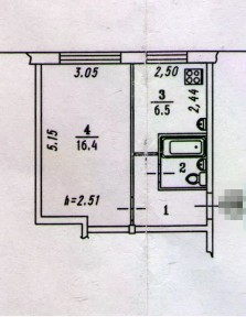 Продается 1-комн. квартира, 30,1 м²