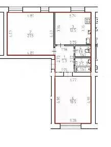 Продается 2-комн. квартира, 62,2 м²