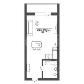 Продается студия, 31,1 м²