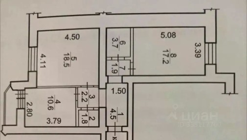 Продается 2-комн. квартира, 60,4 м²