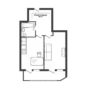 Продается 1-комн. квартира, 40 м²
