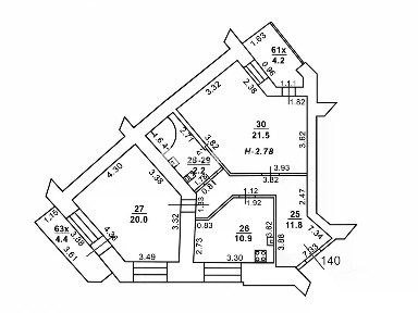 Продается 2-комн. квартира, 78 м²