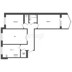 Продается 3-комн. квартира, 64,8 м²