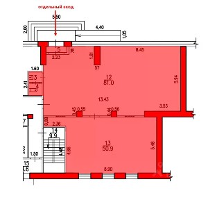 Сдается помещение свободного назначения, 136,3 м²