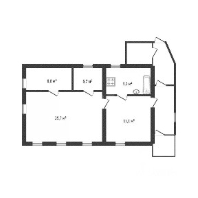 Продается 1-этажный дом, 63 м²