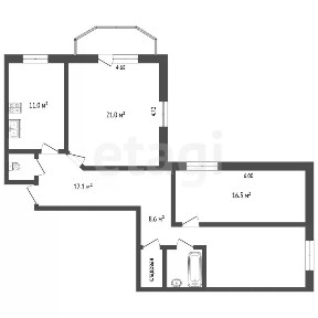Продается 3-комн. квартира, 87,9 м²