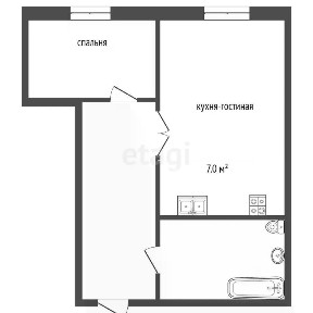 Продается 2-комн. квартира, 42 м²