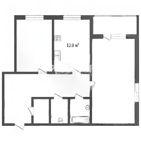 Продается 2-комн. квартира, 55 м²