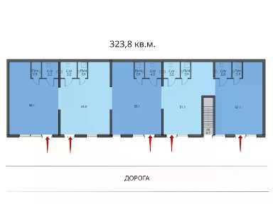 Сдается торговая площадь, 323,8 м²
