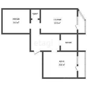 Продается 2-комн. квартира, 70,9 м²