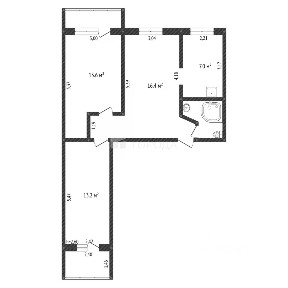 Продается 3-комн. квартира, 57,1 м²