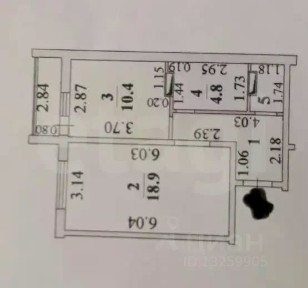 Продается 1-комн. квартира, 42,3 м²