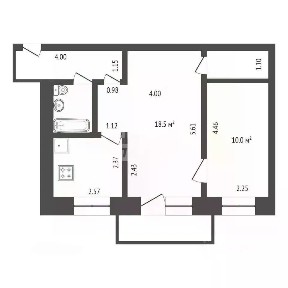 Продается 2-комн. квартира, 41,8 м²