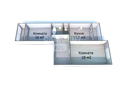 Продается 2-комн. квартира, 51,8 м²