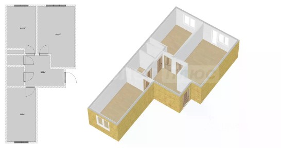 Продается 2-комн. квартира, 57 м²