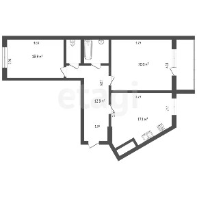 Продается 2-комн. квартира, 70 м²