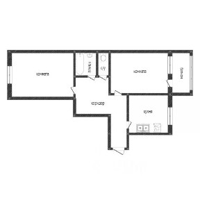 Продается 2-комн. квартира, 42,9 м²