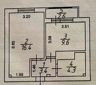 Продается 1-комн. квартира, 36,3 м²