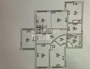 Продается 5-комн. квартира, 172 м²