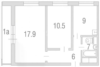 Продается 2-комн. квартира, 44,6 м²