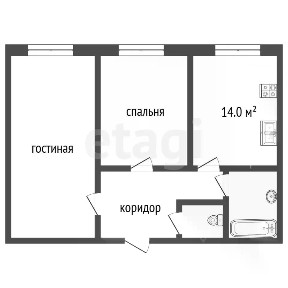 Продается 2-комн. квартира, 62,8 м²