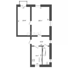 Продается 2-комн. квартира, 42,8 м²