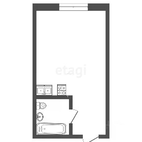 Продается студия, 16,7 м²
