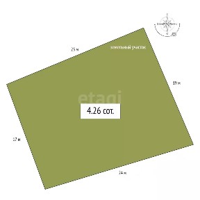 Продается участок, 4,26 сот.