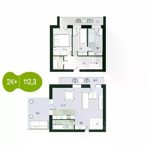Продается 2-комн. квартира, 112,3 м²