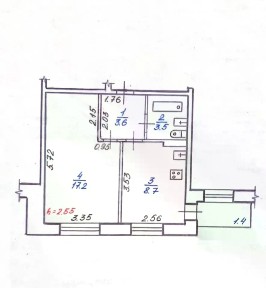 Продается 1-комн. квартира, 34,4 м²