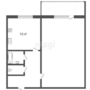 Продается 1-комн. квартира, 42 м²