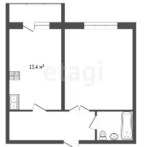 Продается 1-комн. квартира, 45,5 м²