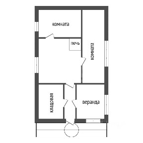 Продается 50% часть дома, 41,2 м²