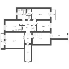 Продается 4-комн. квартира, 123 м²