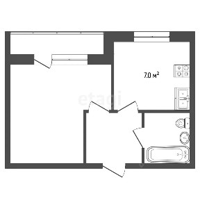 Продается 1-комн. квартира, 28 м²