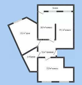 Продается 3-комн. квартира, 132 м²