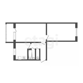 Продается 2-комн. квартира, 43,8 м²