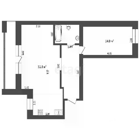Продается 1-комн. квартира, 61,8 м²
