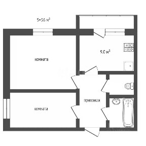 Продается 2-комн. квартира, 53 м²
