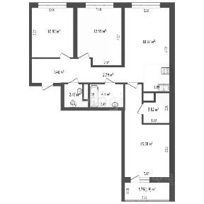 Продается 3-комн. квартира, 76,4 м²