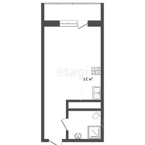 Продается студия, 27,6 м²