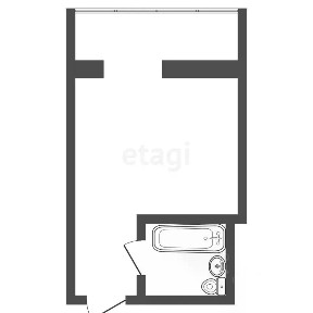 Продается студия, 16,8 м²