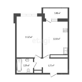 Продается 1-комн. квартира, 36,9 м²