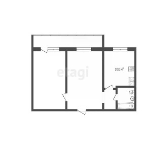 Продается 2-комн. квартира, 44,8 м²