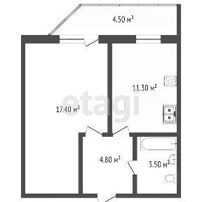 Продается 1-комн. квартира, 37,1 м²