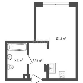 Продается студия, 28,56 м²
