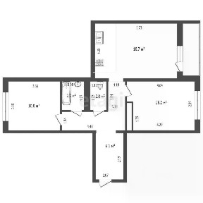 Продается 2-комн. квартира, 62 м²