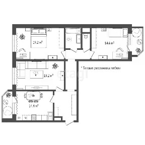 Продается 3-комн. квартира, 89,9 м²