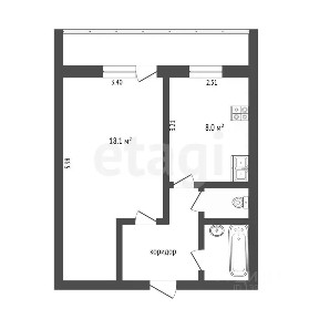 Продается 1-комн. квартира, 34,2 м²